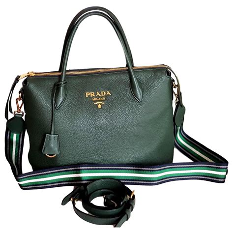 prada sac vert|prada leather handbags.